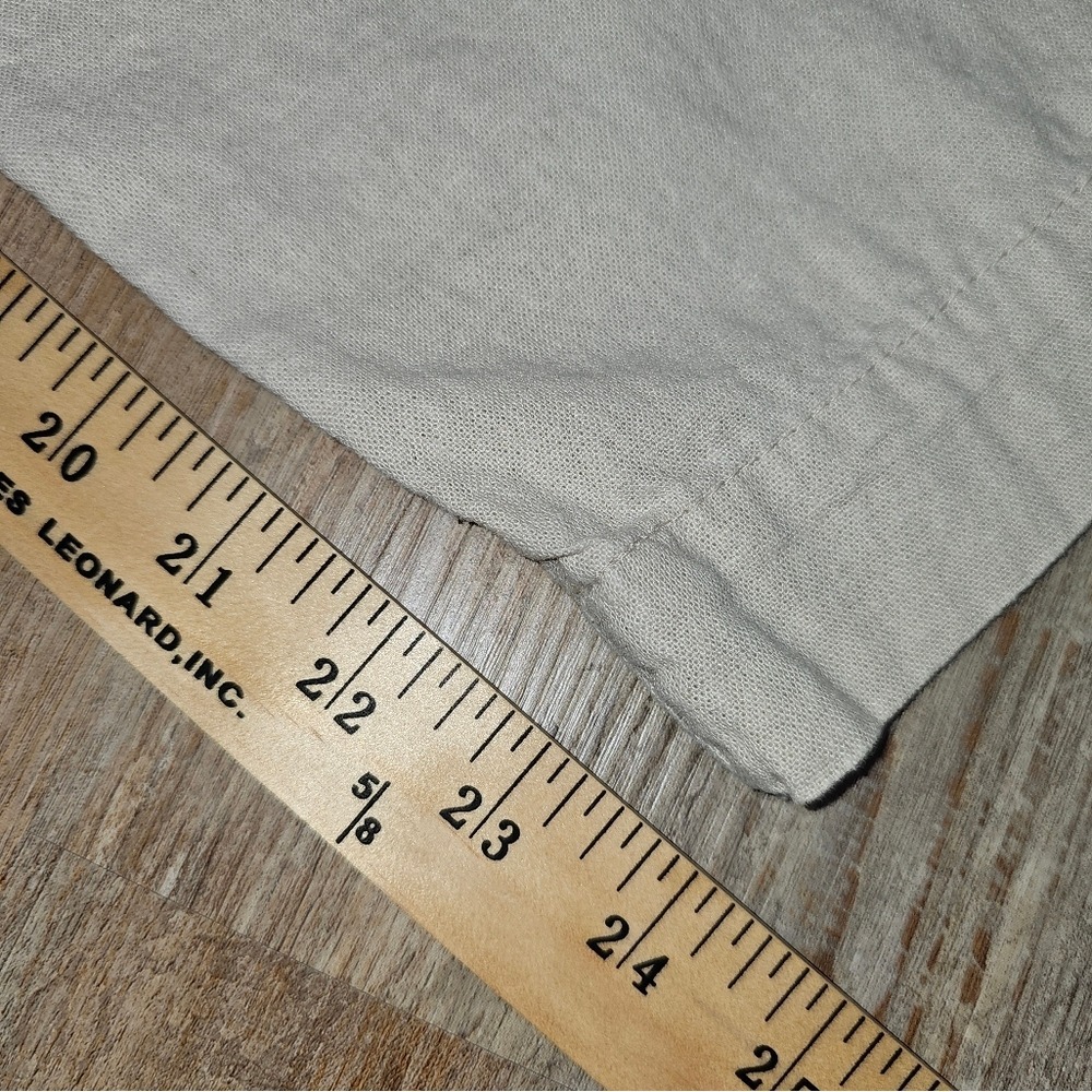Linen Wide Leg Cargo Pants by Time & True Elastic and Drawstring Oatmeal Color L - Picture 7 of 10